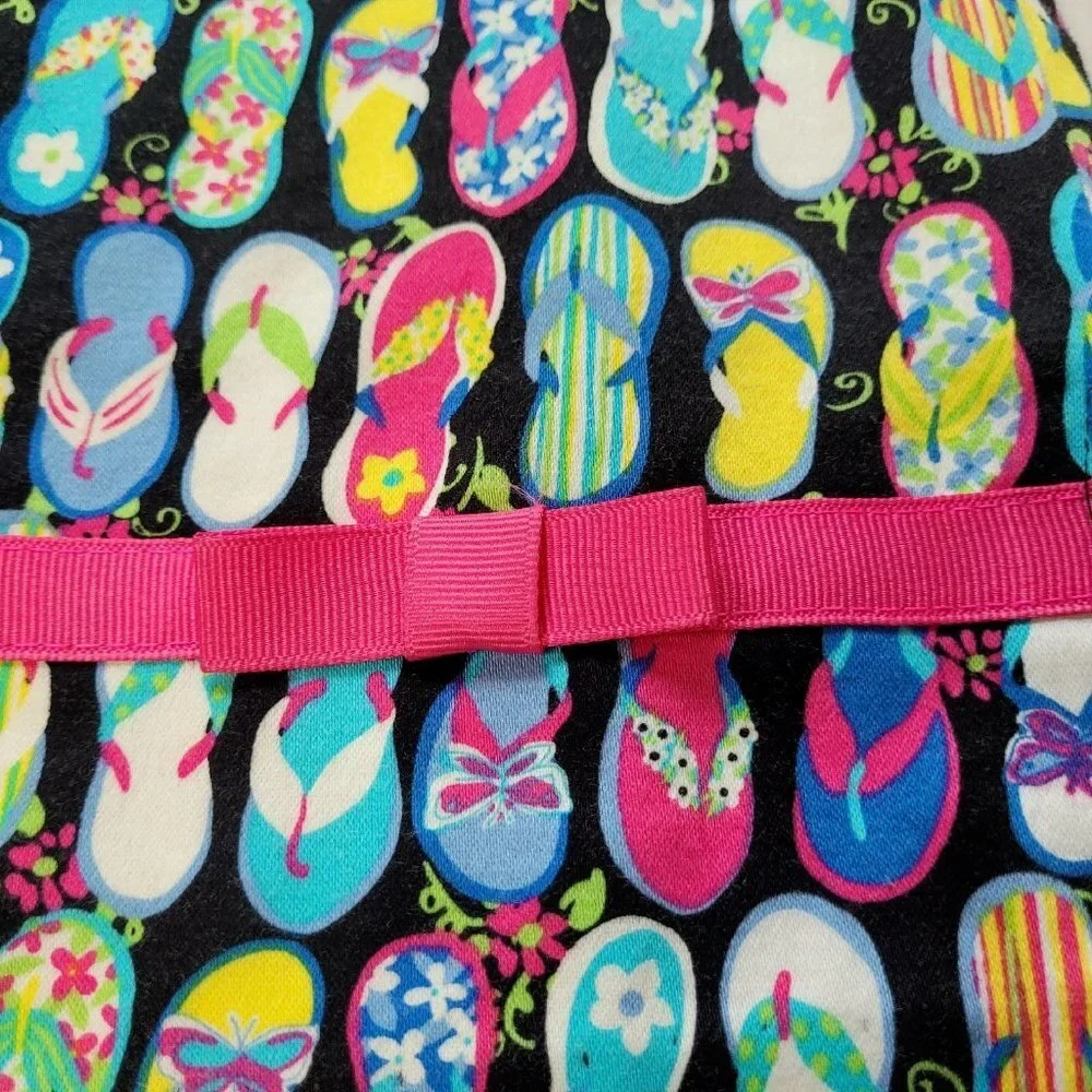 Bamboo Traders Size 6 Skort Skirt Novelty Barbiecore Pink Ribbon Trim Stretchy - Picture 10 of 10